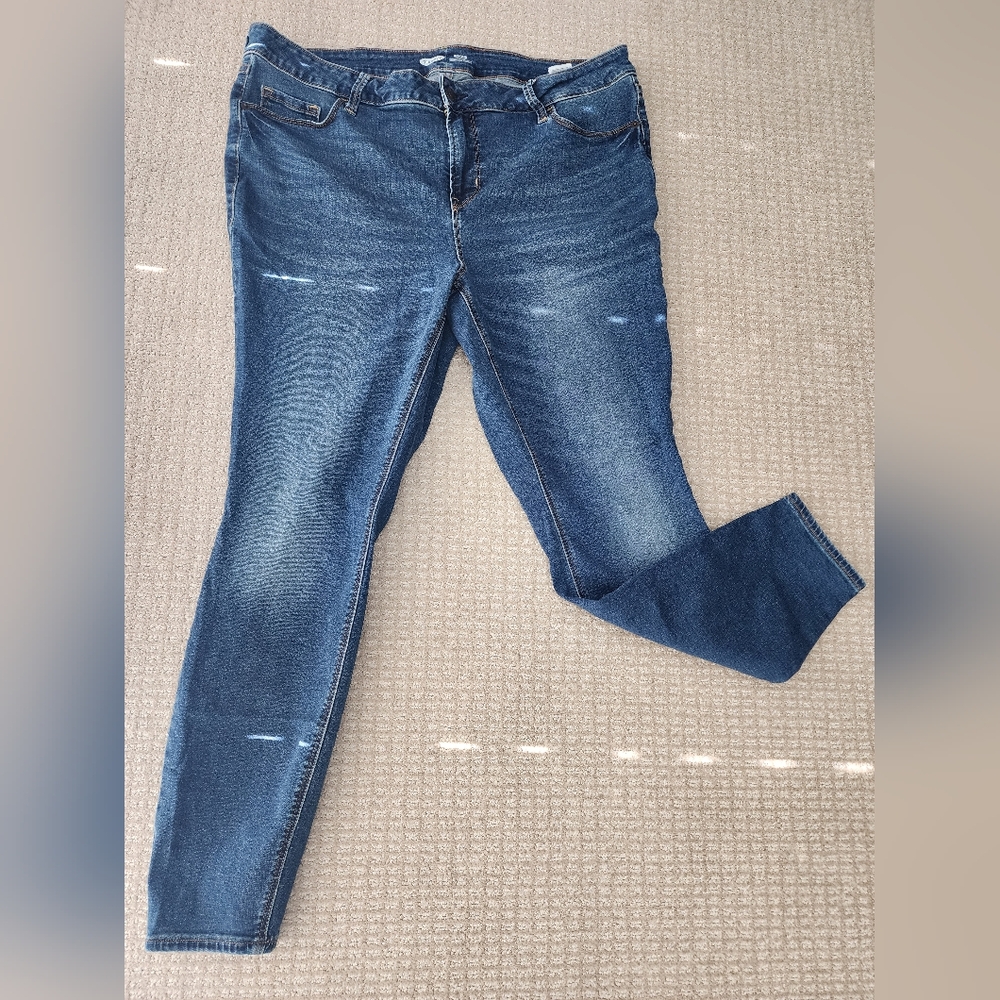Size 20 Old Navy Rockstar Supper Skinny Women's Blue Jeans